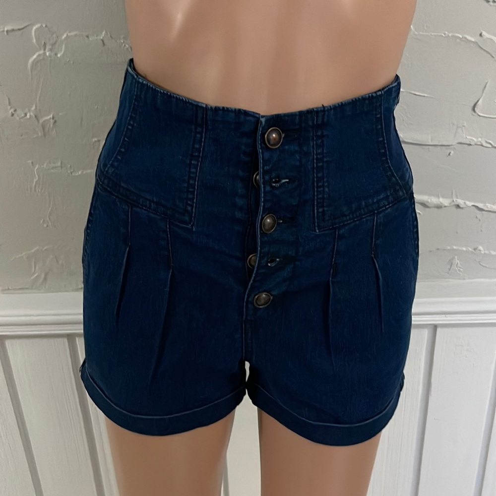 Rag and bone cuffed denim shorts